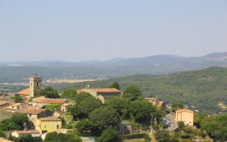 Blick von der Loggia auf Montauroux